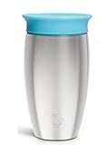 Munchkin Miracle 360°- Edelstahl-Trinkbecher für Babys und Kleinkinder, BPA-frei, auslaufsicher,...