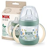 NUK for Nature Schnabeltasse | 6-18 Monate | 150 ml | Griffe & brustähnlicher nachhaltiger...