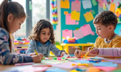 beschäftigung für kita kinder bastelgruppe an regentag